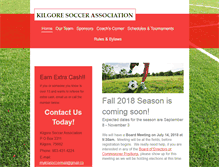 Tablet Screenshot of kilgoresoccer.org